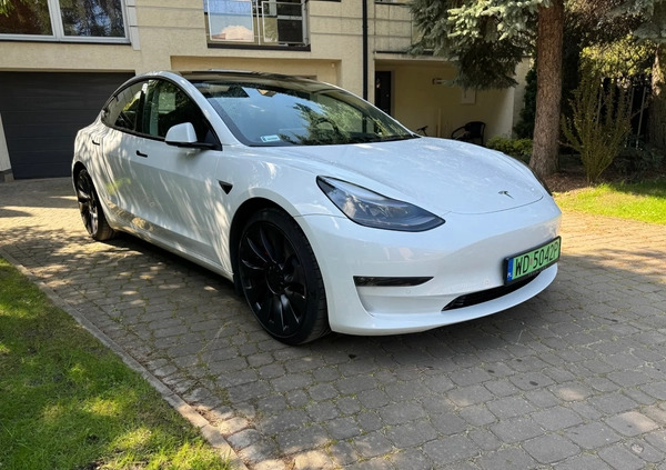 Tesla Model 3 cena 180000 przebieg: 29500, rok produkcji 2022 z Zielonka małe 277